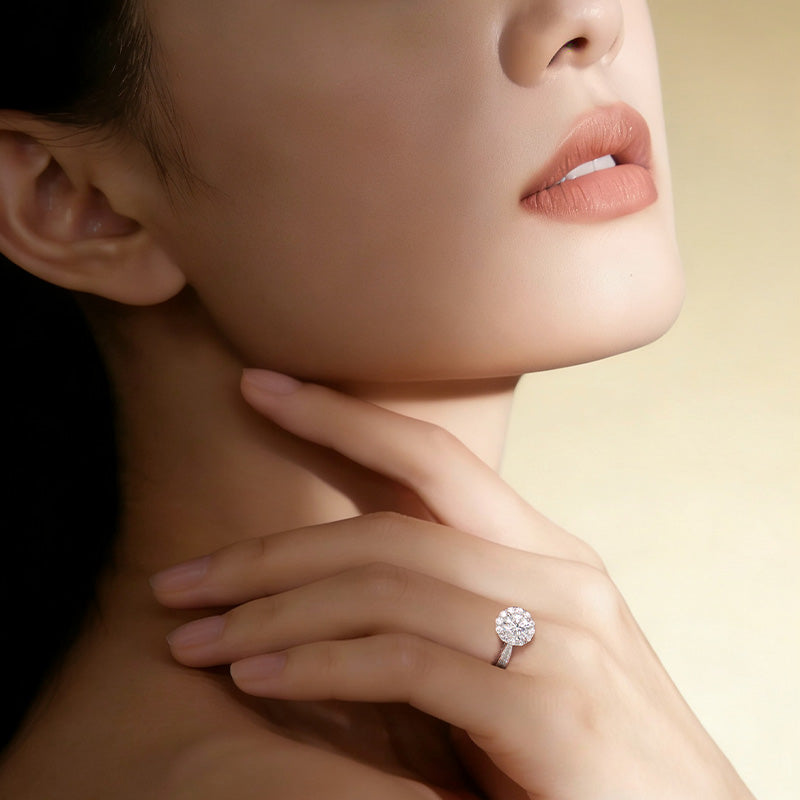 Deino-Flourish Diamond Ring